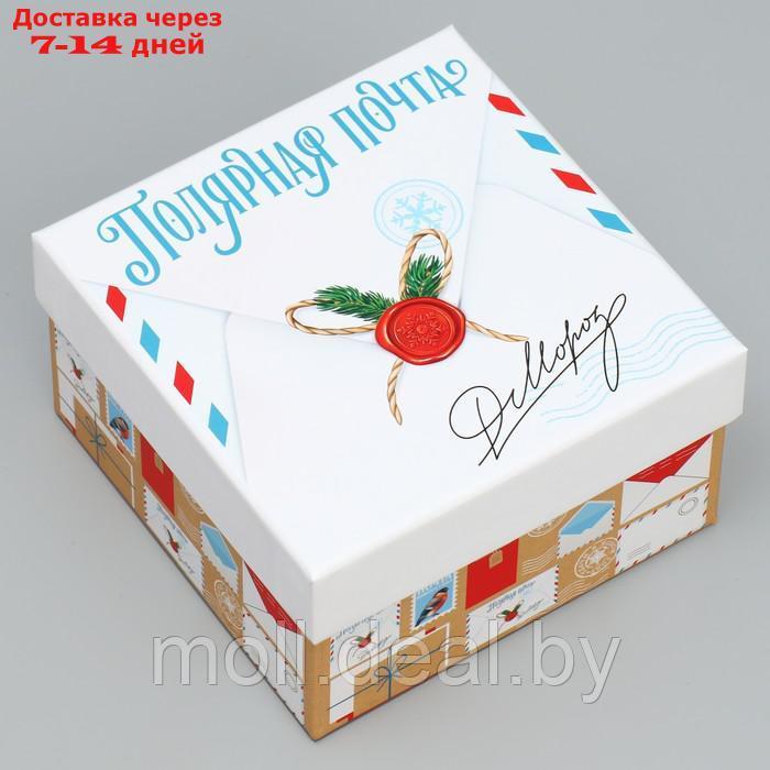 Набор подарочных коробок 10 в 1 "Новогоднее послание", 10.2 × 10.2 × 6 28.2 × 28.2 × 15 см - фото 8 - id-p227098614
