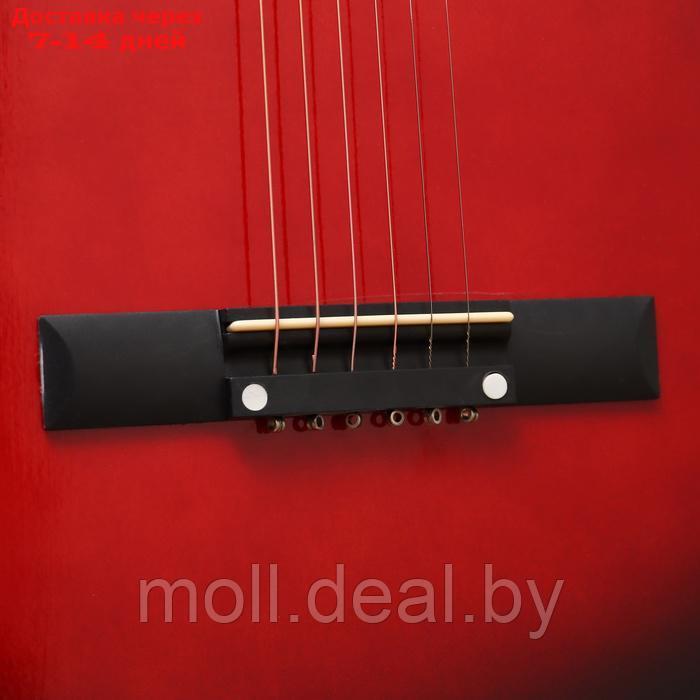 Набор гитариста Music Life ML-60A RD: гитара, чехол, струны, ремень, каподастр, тюнер - фото 6 - id-p226888830