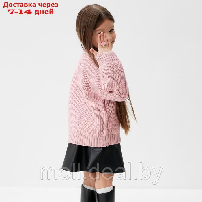 Джемпер детский KAFTAN, р.36 (134-140 см) розовый - фото 4 - id-p227086058