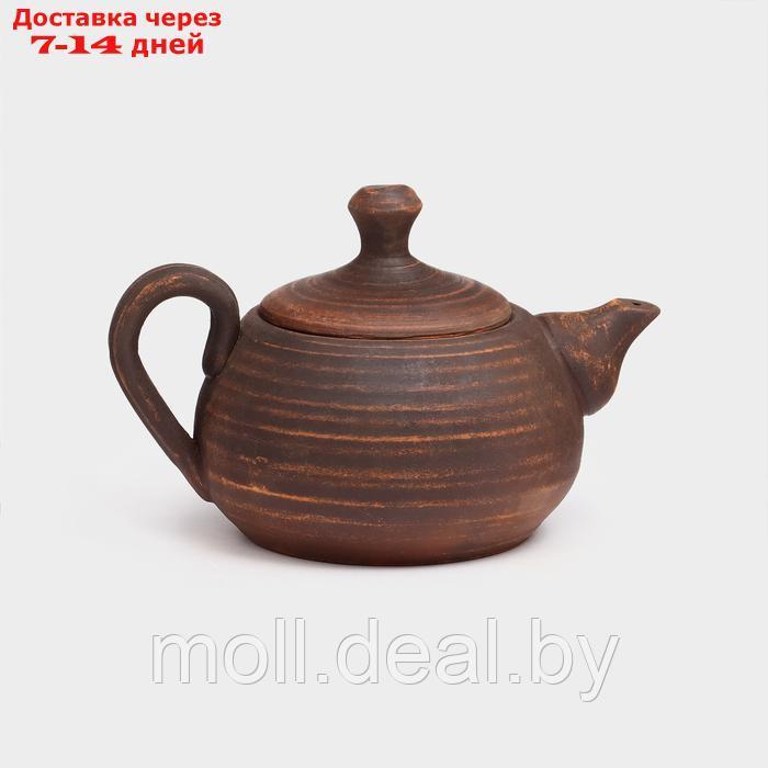 Чайник для заварки "Алтайский", красная глина, 0.8 л, микс - фото 1 - id-p227076129