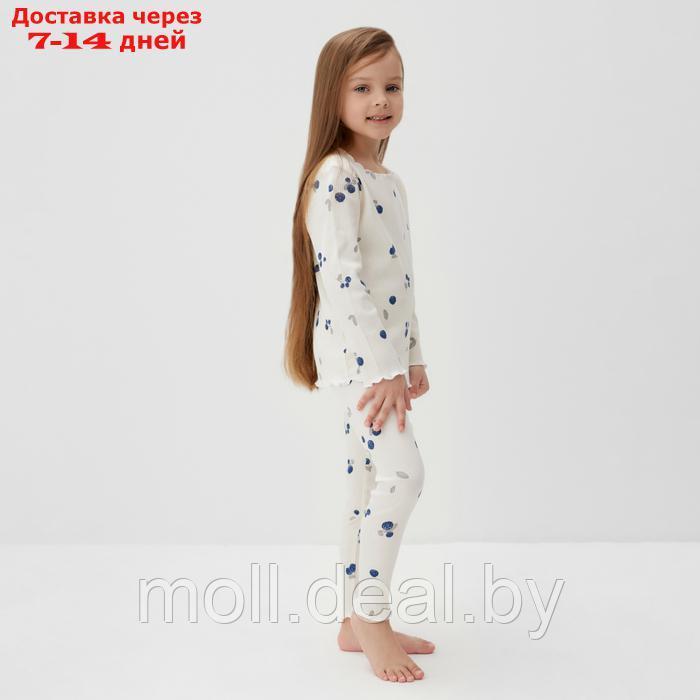 Пижама детская (лонгслив и брюки) KAFTAN Little berry р.38 (146-152) - фото 4 - id-p227084081
