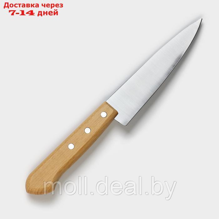 Нож кухонный поварской TRAMONTINA Carbon, лезвие 15 см - фото 1 - id-p227077125