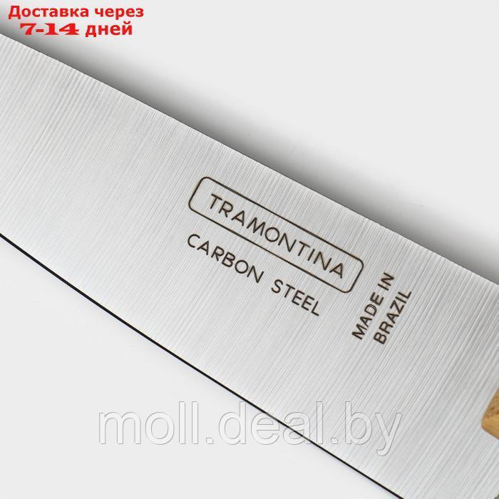 Нож кухонный поварской TRAMONTINA Carbon, лезвие 15 см - фото 4 - id-p227077125