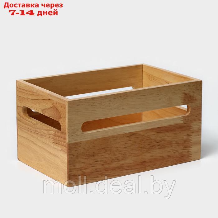 Органайзер кухонный, подставка под специи 17,8×27,3×14,6 см, гевея - фото 1 - id-p227076137