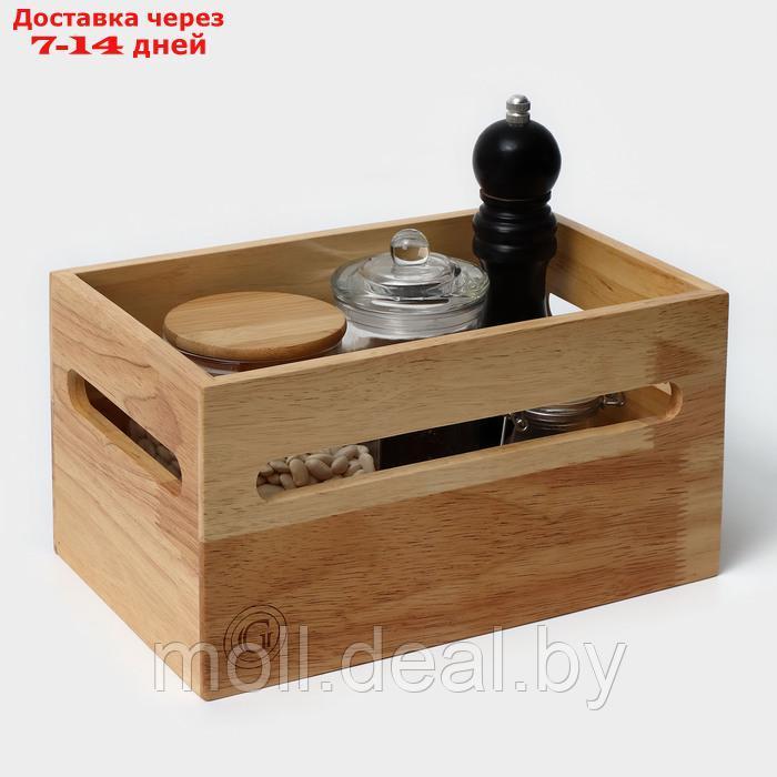 Органайзер кухонный, подставка под специи 17,8×27,3×14,6 см, гевея - фото 5 - id-p227076137