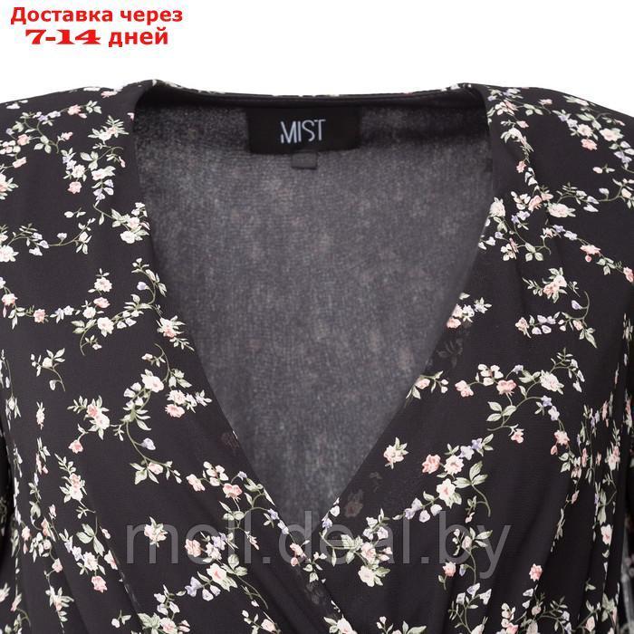 Платье женское с поясом MIST миди, размер 50, чёрный - фото 10 - id-p227098690