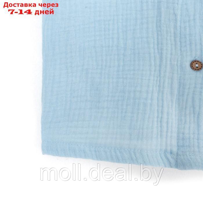 Костюм (рубашка и брюки) детский KAFTAN "Муслин", р.28 (86-92см) голубой - фото 2 - id-p227107238