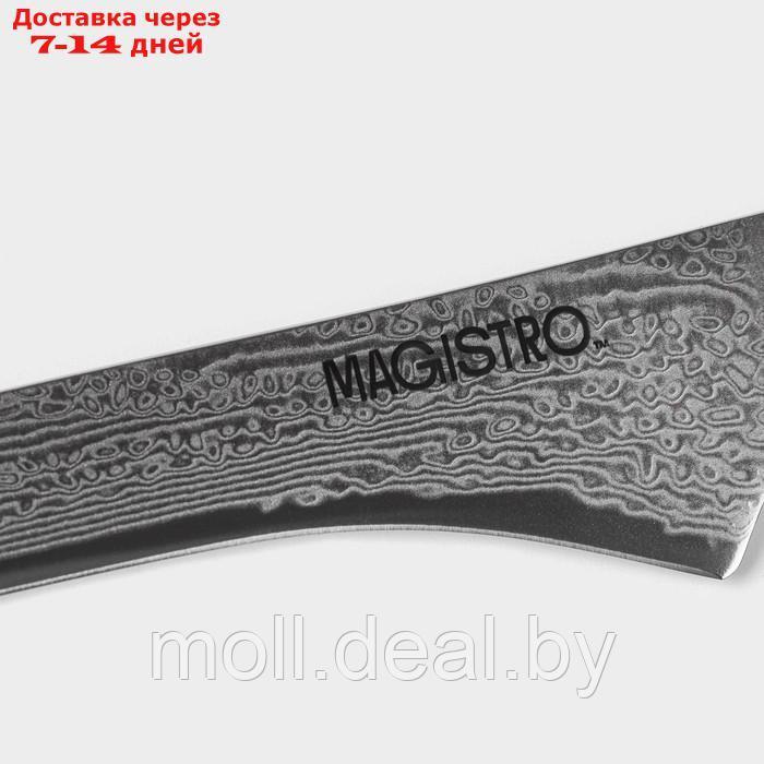 Нож обвалочный Magistro "Ортего", длина лезвия 14,5 см, дамасская сталь AUS-10 - фото 5 - id-p227077127