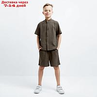 Комплект для мальчика (рубашка, шорты) MINAKU цвет зелёный, рост 104