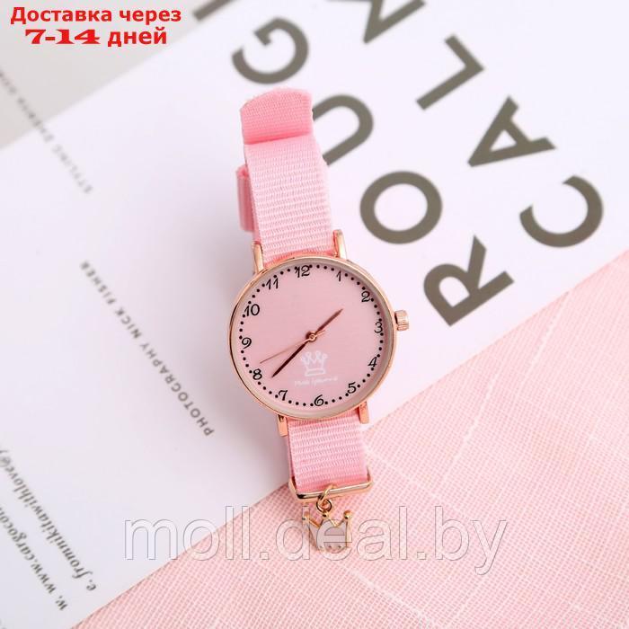 Часы наручные женские "Корона", розовые - фото 1 - id-p227098702