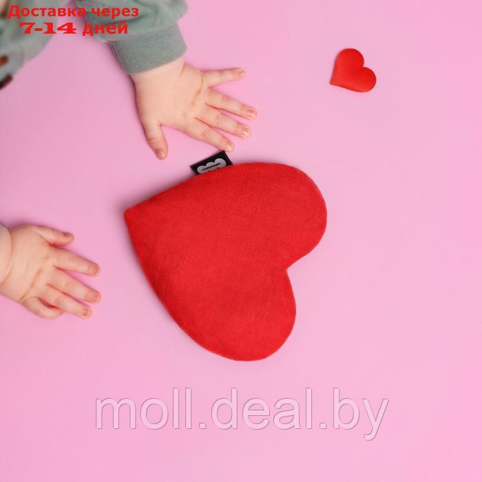 Развивающая игрушка-грелка "Сердце", с вишнёвыми косточками, 26 см 922 - фото 2 - id-p226887885