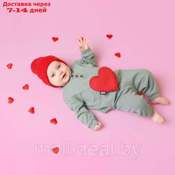 Развивающая игрушка-грелка "Сердце", с вишнёвыми косточками, 26 см 922 - фото 8 - id-p226887885