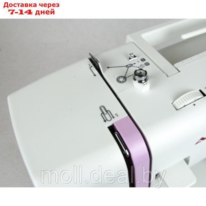 Швейная машина Aurora Sewline 40, 70 Вт, 29 операций, автомат, бело-розовая - фото 4 - id-p227105437