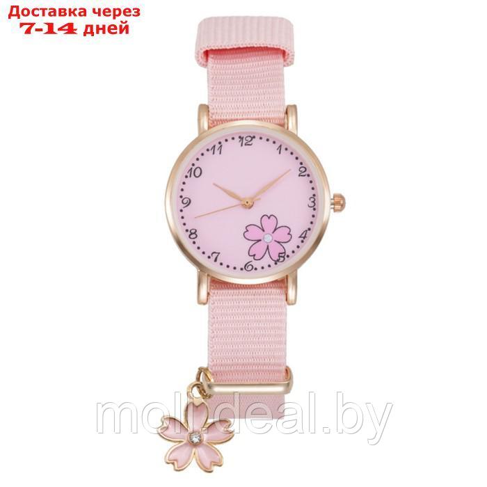 Часы наручные женские "Цветочек", розовые - фото 1 - id-p227098711