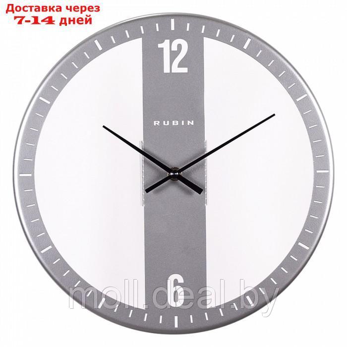 Часы настенные интерьерные, из металла Лофт, d-32 см, бесшумные, серые - фото 3 - id-p226885013