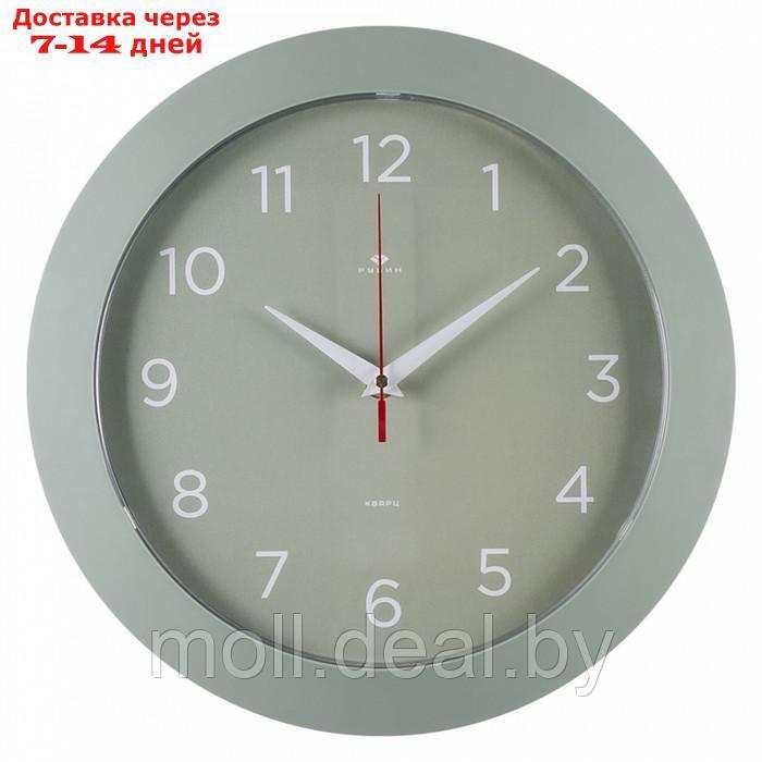 Часы настенные интерьерные "Классика", бесшумные, d-30 см, оливковые - фото 3 - id-p226885014