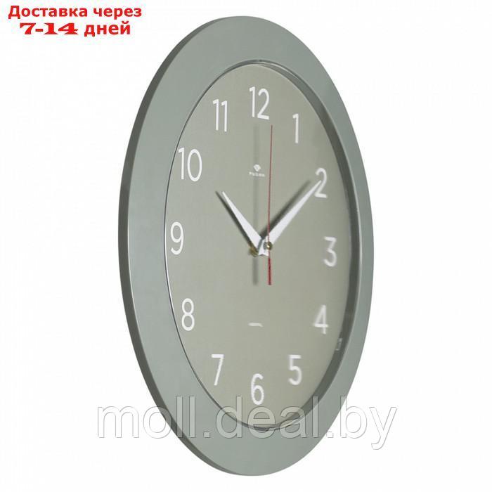Часы настенные интерьерные "Классика", бесшумные, d-30 см, оливковые - фото 4 - id-p226885014