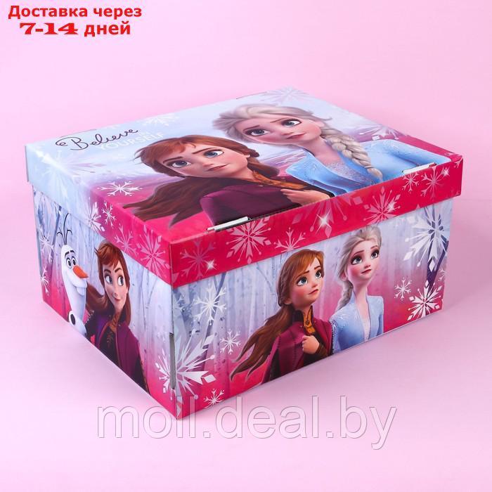 Коробка подарочная складная с крышкой "Believe", 31х25,5х16, Холодное сердце - фото 1 - id-p227107329