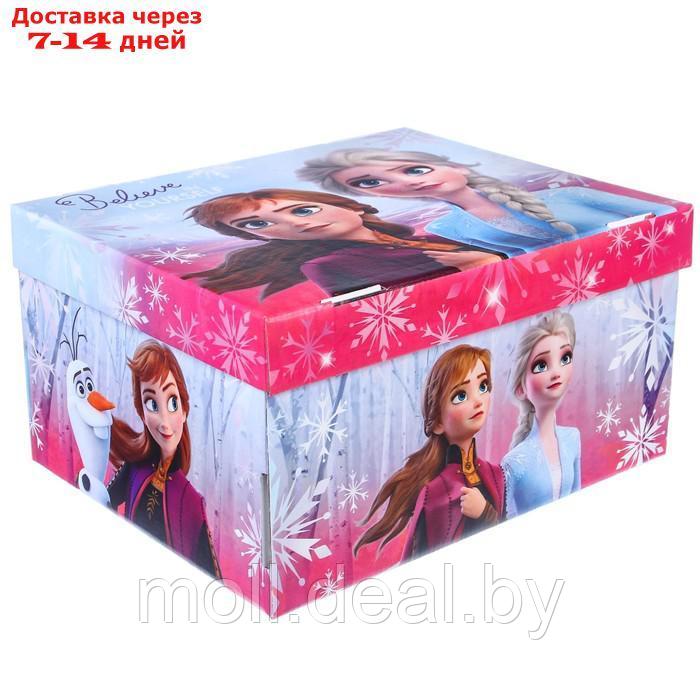 Коробка подарочная складная с крышкой "Believe", 31х25,5х16, Холодное сердце - фото 3 - id-p227107329