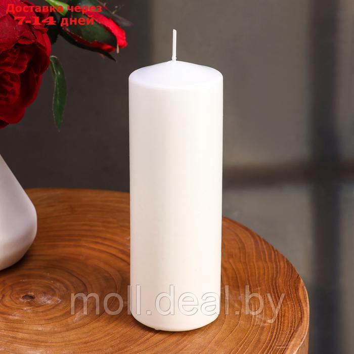Набор свечей цилиндров, 5х15 см, 5х12 см, 5х10 см, 3в1, белая - фото 3 - id-p227080157