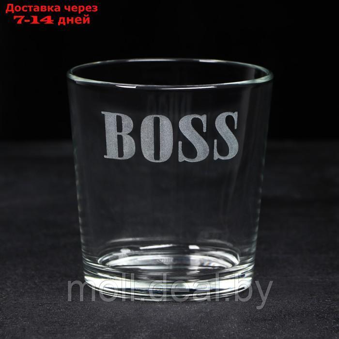 Набор "Босс", стакан стеклянный 250 мл, камни для виски, щипцы - фото 4 - id-p227077147