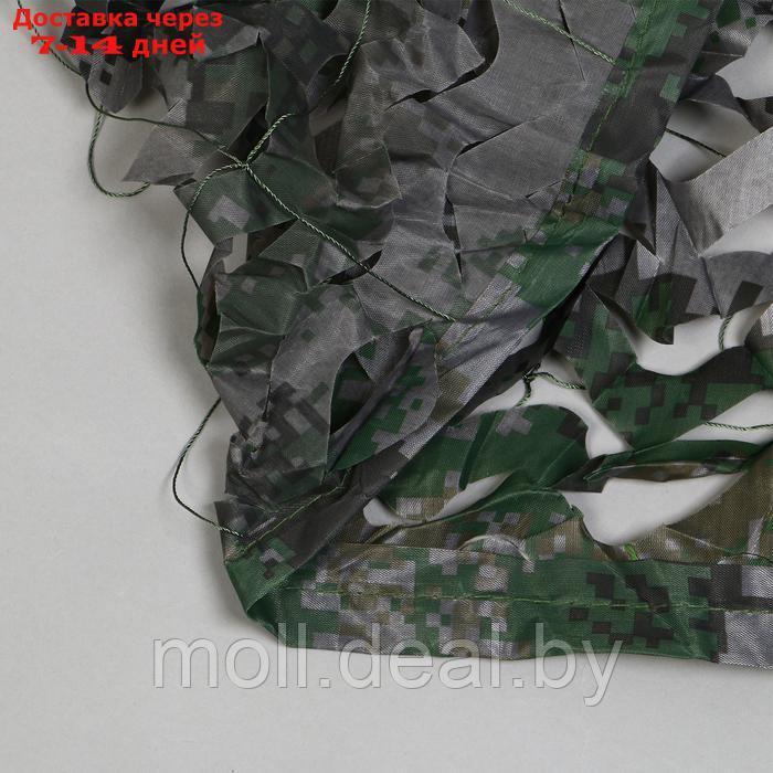 Сетка маскировочная, 3 × 2 м, двухслойная, песочно-зелёная, с люверсами - фото 1 - id-p227075167