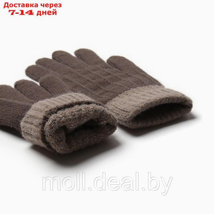 Перчатки женские MINAKU 22 см коричневый - фото 3 - id-p227101343