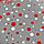Пленка для цветов "Конфетти" красный+белый 0,7 х 8.2 м, 40мкм, фото 3