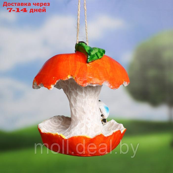 Подвесной декор "Кормушка яблоко с птичкой" 14х13х13см - фото 3 - id-p227113747