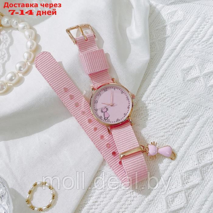 Часы наручные женские "Котенок", розовые - фото 1 - id-p227098714