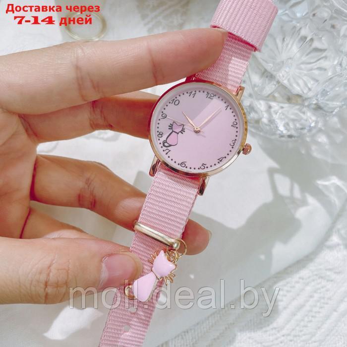 Часы наручные женские "Котенок", розовые - фото 2 - id-p227098714