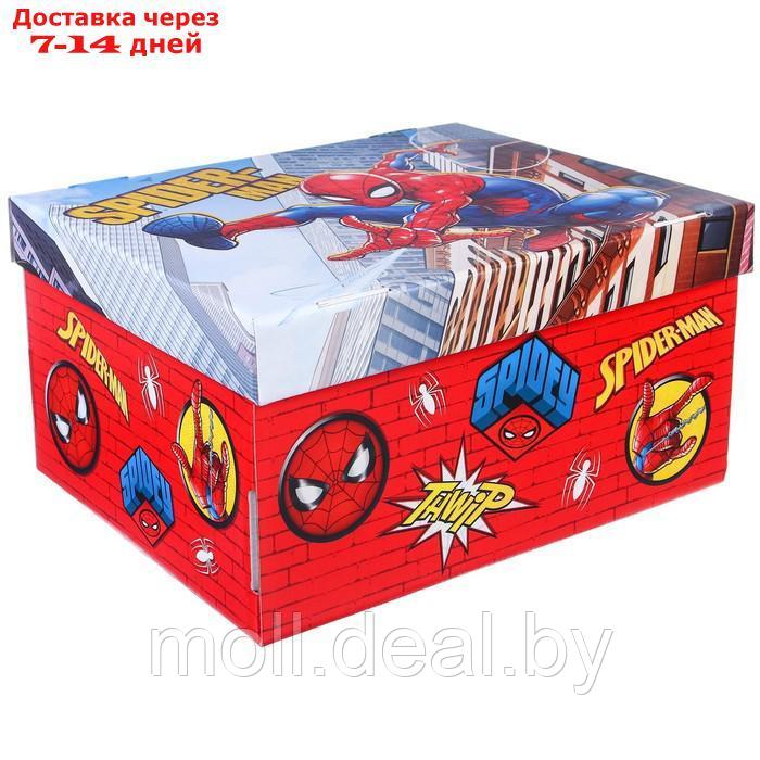 Коробка подарочная складная с крышкой "Spider-man" 31х25,5х16, Человек-паук - фото 4 - id-p227107330