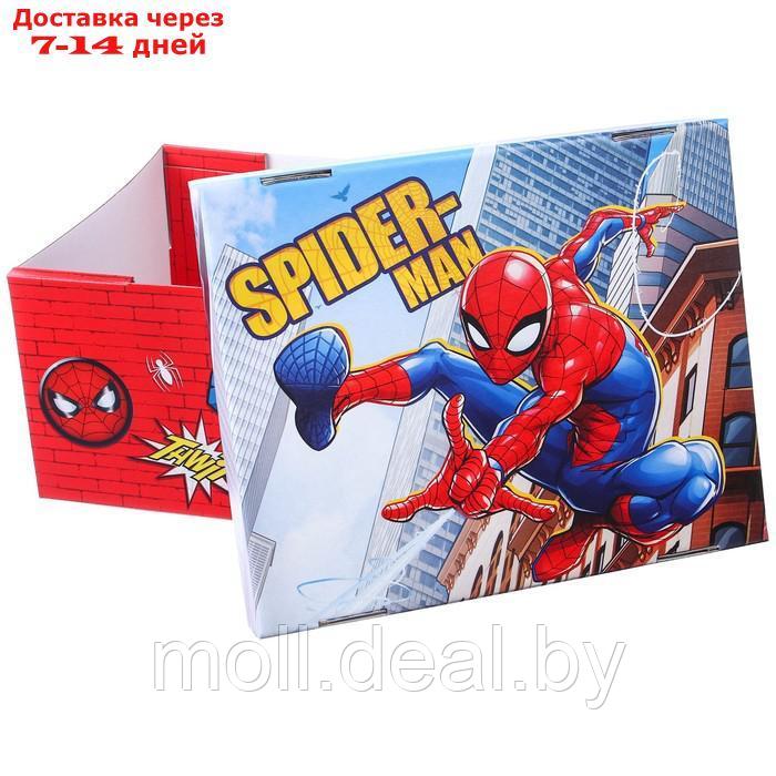 Коробка подарочная складная с крышкой "Spider-man" 31х25,5х16, Человек-паук - фото 6 - id-p227107330