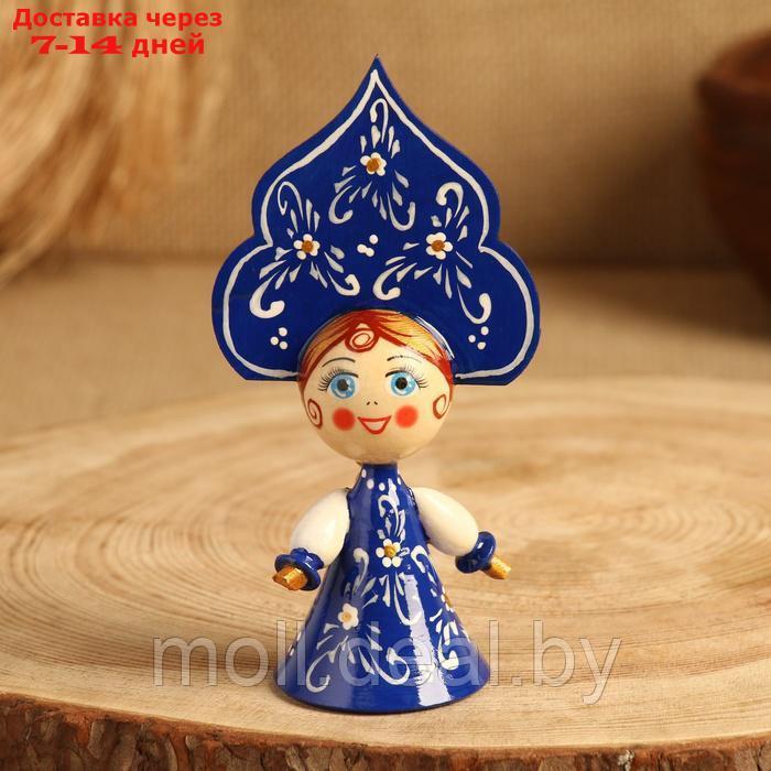 Сувенир "Кукла в синем платье", дерево, микс - фото 1 - id-p227080167