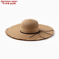 Шляпа женская MINAKU,цв.светло-коричневый , р-р 58