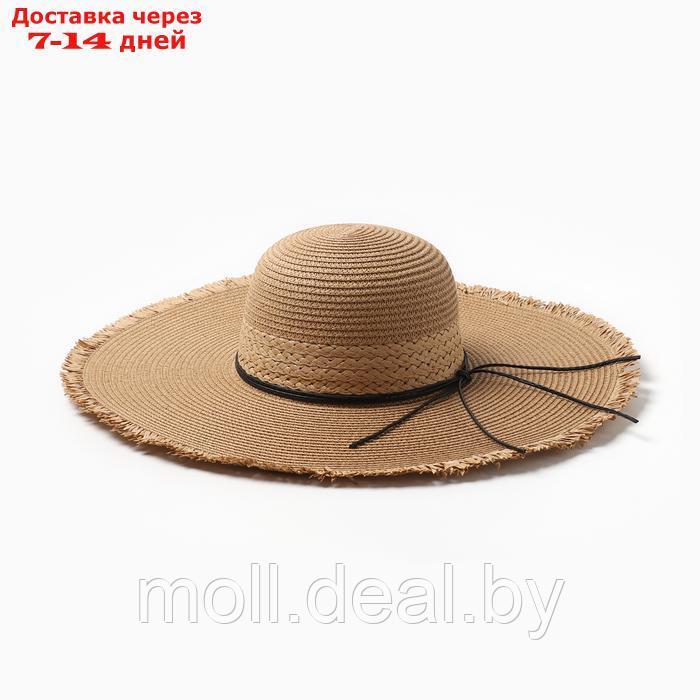 Шляпа женская MINAKU,цв.светло-коричневый , р-р 58 - фото 1 - id-p226886893