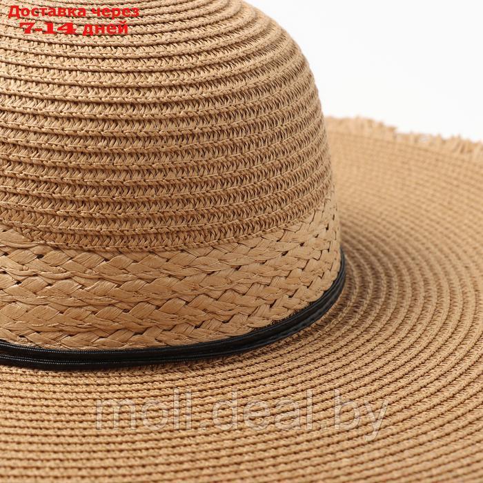 Шляпа женская MINAKU,цв.светло-коричневый , р-р 58 - фото 3 - id-p226886893