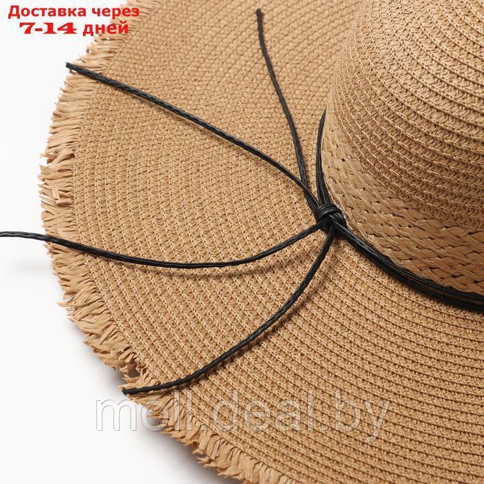 Шляпа женская MINAKU,цв.светло-коричневый , р-р 58 - фото 4 - id-p226886893