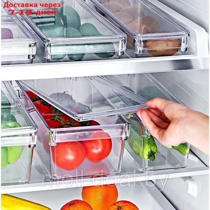 Органайзер для холодильника EmHouse, высокий, с крышкой, размер Midi - фото 2 - id-p227077158