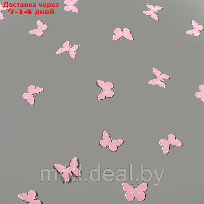 Пленка для цветов "Бабочки" красный+белый 0,7 х 8.2 м, 40мкм - фото 4 - id-p227105453