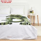 Пододеяльник "Этель" 1,5 сп Green Dino 143х215 см, 100% хл, бязь