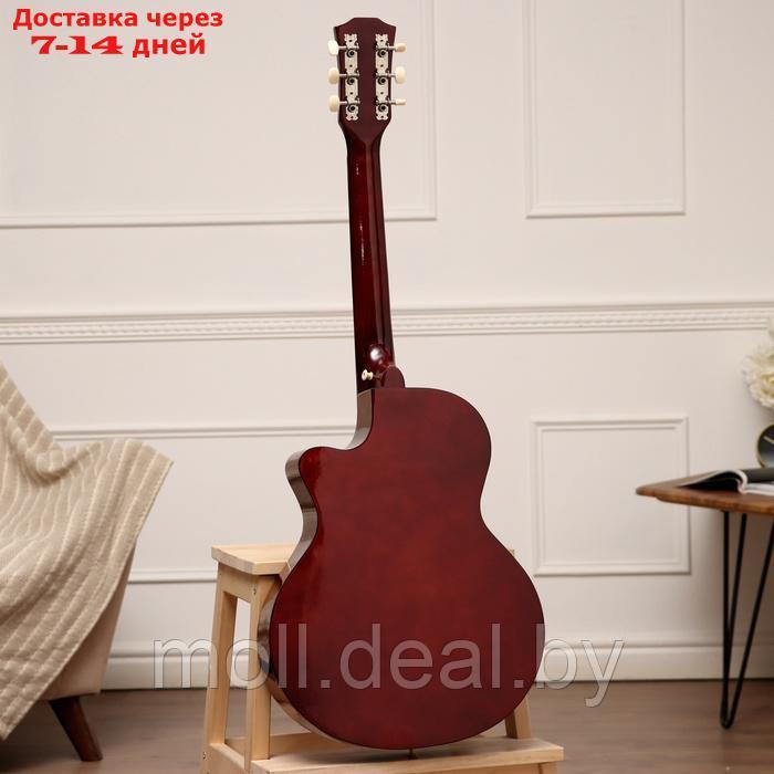 Набор гитариста Music Life ML-60A SB: гитара, чехол, струны, ремень, каподастр, тюнер - фото 8 - id-p226888878