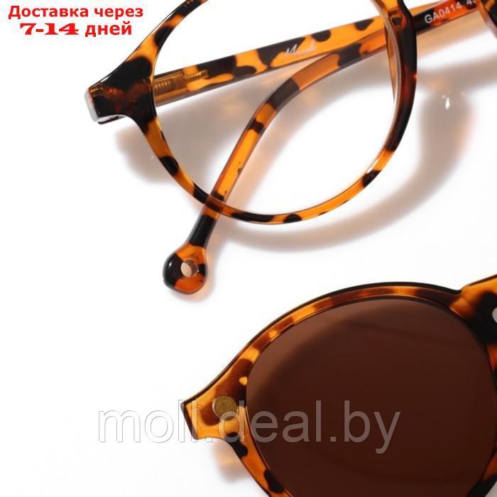 Очки с клипоном (Clip-On) GA0414 (Цвет: C1 леопард; диоптрия: +3; тонировка: коричневый) - фото 8 - id-p227079168