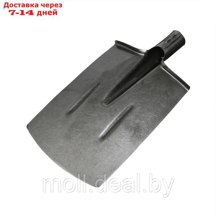 Лопата штыковая прямоугольная, тулейка 40 мм, рельсовая сталь, без черенка, Greengo - фото 2 - id-p227075188