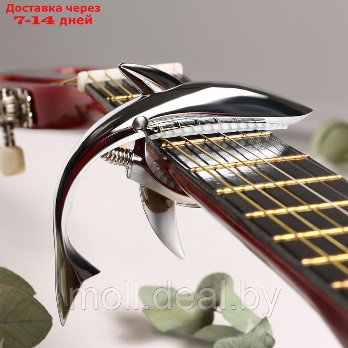 Каподастр для гитары Music Life Акула, серебристый - фото 1 - id-p226888886