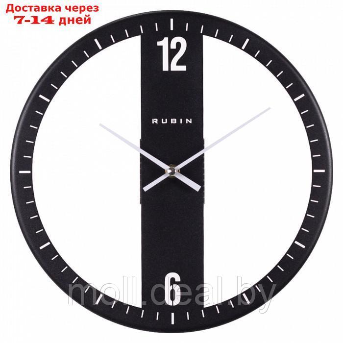 Часы настенные интерьерные, из металла Лофт, d-32 см, бесшумные, чёрные - фото 3 - id-p226885044