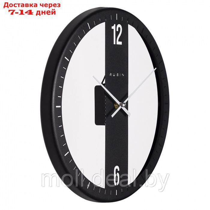 Часы настенные интерьерные, из металла Лофт, d-32 см, бесшумные, чёрные - фото 4 - id-p226885044