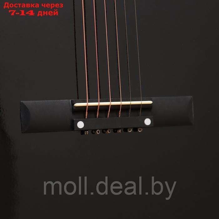 Набор гитариста Music Life ML-60A BK: гитара, чехол, струны, ремень, каподастр, тюнер - фото 6 - id-p226888893
