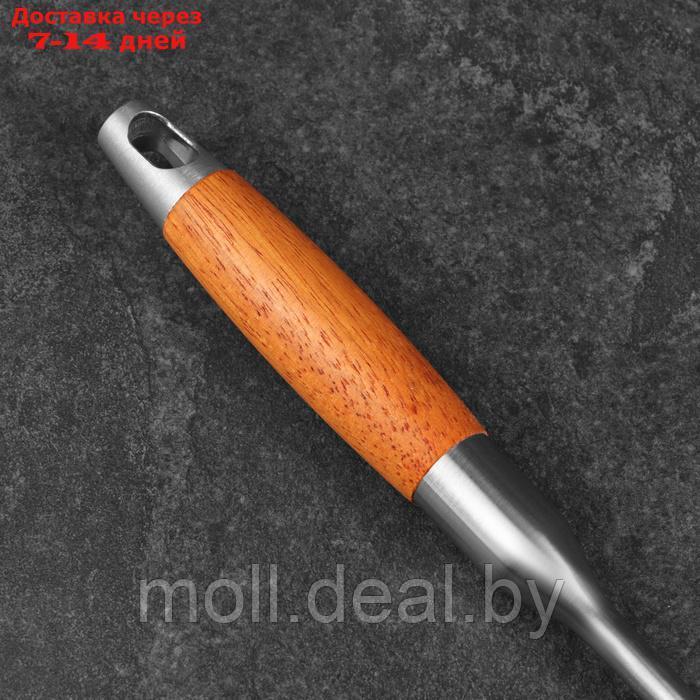 Крюк для мяса универсальный двойной, 50см, с деревянной ручкой - фото 5 - id-p227075203