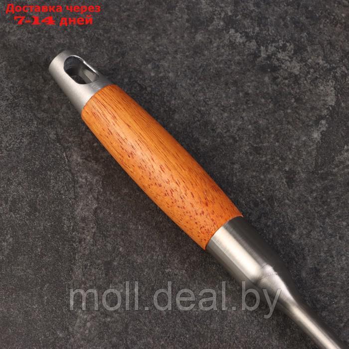 Крюк для мяса универсальный двойной, 50см, с деревянной ручкой - фото 6 - id-p227075203